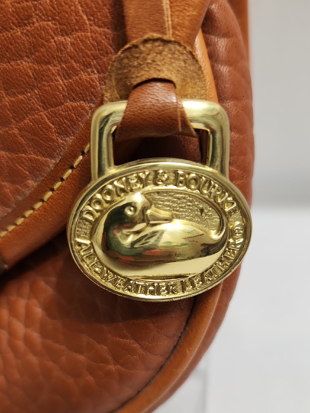 Vintage Dooney & Bourke Leather Calvery Mini Belt Bag Crossbody Bag - Picture 5 of 16